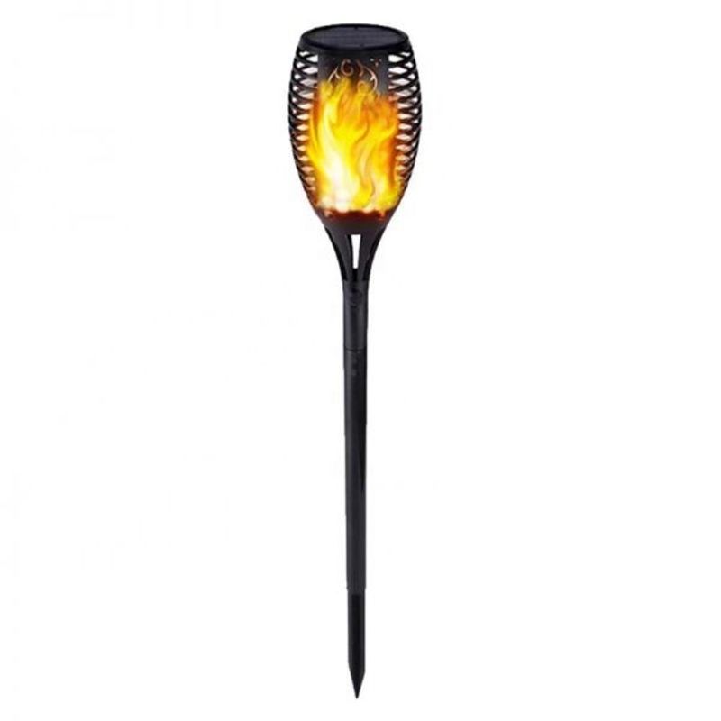 Casa si Gradina - Corpuri si surse de iluminat - Iluminat exterior - Lampi solare - Lampa solara, tip torta, cu efect flacara pentru curte si gradina - Infinity.ro