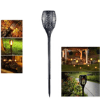 Casa si Gradina - Corpuri si surse de iluminat - Iluminat exterior - Lampi solare - Lampa solara, tip torta, cu efect flacara pentru curte si gradina - Infinity.ro