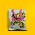 Fashion, accesorii si bijuterii - Femei - Accesorii femei - Genti si rucsacuri femei - Geanta Handmade Tote Basic, Animal Print Pink, Multicolor, 43x37 cm - Infinity.ro