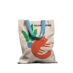 Fashion, accesorii si bijuterii - Femei - Accesorii femei - Genti si rucsacuri femei - Geanta Handmade Tote Basic, Meow or Never Pisica si Planta, Multicolor, 43x37 cm - Infinity.ro