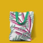 Fashion, accesorii si bijuterii - Femei - Accesorii femei - Genti si rucsacuri femei - Geanta Handmade Tote Liner cu Captuseala, Plante Exotice in Creion Cerat, Multicolor, 45x37 cm - Infinity.ro