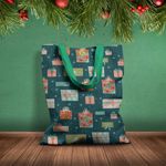 Fashion, accesorii si bijuterii - Femei - Accesorii femei - Genti si rucsacuri femei - Geanta Handmade Tote Basic, Cadouri pregatite pentru Craciun, Multicolor, 43x37 cm - Infinity.ro