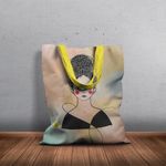 Fashion, accesorii si bijuterii - Femei - Accesorii femei - Genti si rucsacuri femei - Geanta Handmade Tote Basic, Fata imbujorata, Multicolor, 43x37 cm - Infinity.ro