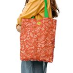 Fashion, accesorii si bijuterii - Femei - Accesorii femei - Genti si rucsacuri femei - Geanta Handmade Tote Liner cu Captuseala, Decoratiuni de Craciun, Multicolor, 45x37 cm - Infinity.ro