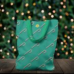 Fashion, accesorii si bijuterii - Femei - Accesorii femei - Genti si rucsacuri femei - Geanta Handmade Tote Liner cu Captuseala, Acadea de Craciun, Multicolor, 43x37 cm - Infinity.ro