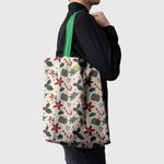 Fashion, accesorii si bijuterii - Femei - Accesorii femei - Genti si rucsacuri femei - Geanta Handmade Tote Basic, Decoratiuni pentru Craciun, Multicolor, 43x37 cm - Infinity.ro