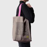 Fashion, accesorii si bijuterii - Femei - Accesorii femei - Genti si rucsacuri femei - Geanta Handmade Tote Basic, Schita in 4 Cadre, Multicolor, 43x37 cm - Infinity.ro