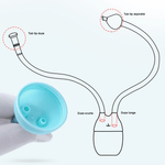 Jucarii, Copii si Bebe - Igiena si ingrijire - Accesorii ingrijire copii - Aspiratoare nazale si accesorii - Aspirator nazal manual, albastru - Infinity.ro