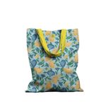 Fashion, accesorii si bijuterii - Femei - Accesorii femei - Genti si rucsacuri femei - Geanta Handmade Tote Basic, Mulewear, Botanic Plante din Gradina Bunicii, Multicolor, 43 x 37 cm - Infinity.ro