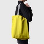 Fashion, accesorii si bijuterii - Femei - Accesorii femei - Genti si rucsacuri femei - Geanta Handmade Tote Basic, Mulewear, Galben Mustar, 43 x 37 cm - Infinity.ro