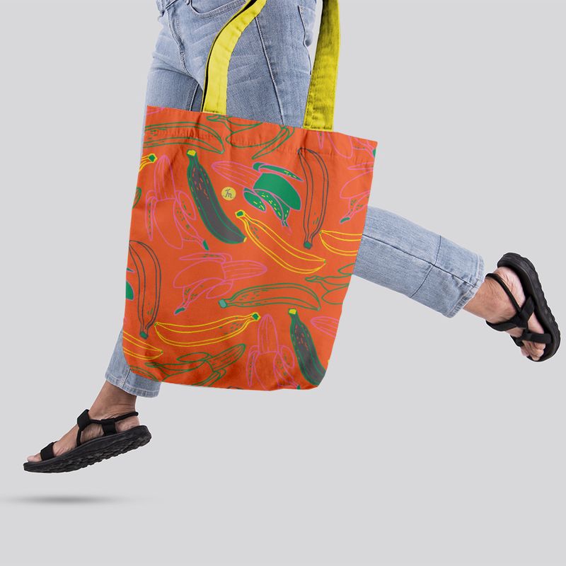 Fashion, accesorii si bijuterii - Femei - Accesorii femei - Genti si rucsacuri femei - Geanta de Plaja Handmade tip Tote Bag Liner Captusit Mulewear, Hello Summer, Multicolor, 43 x 37 cm, model 3 - Infinity.ro