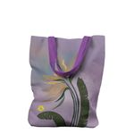 Fashion, accesorii si bijuterii - Femei - Accesorii femei - Genti si rucsacuri femei - Geanta Handmade Tote Liner cu Captuseala, Botanic Floare Neptuniana, Multicolor, 43 x 37 cm - Infinity.ro