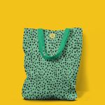 Fashion, accesorii si bijuterii - Femei - Accesorii femei - Genti si rucsacuri femei - Geanta Handmade Tote Liner Captusit, Mulewear, Animal Print Coral, Multicolor, 43 x 37 cm - Infinity.ro