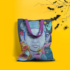 Geanta Handmade Tote Basic, Halloween