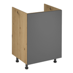 Casa si Gradina - Mobilier - Dulapuri si sifoniere - Dulapuri - Dulap pt. chiuveta, stejar artizanal / gri mat, dreapta, LANGEN D60Z - Infinity.ro