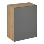 Casa si Gradina - Mobilier - Dulapuri si sifoniere - Dulapuri - Dulap superior, stejar artizanal / gri mat, dreapta, LANGEN G60 - Infinity.ro