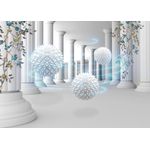 Casa si Gradina - Decoratiuni - Decoratiuni perete - Fototapet, Coloane si flori, abstract, 270 x 200 cm - Infinity.ro