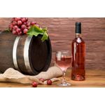 Casa si Gradina - Decoratiuni - Decoratiuni perete - Fototapet, Compozitie 55 Vin, struguri, butoi, pahar, 300 x 250 cm - Infinity.ro