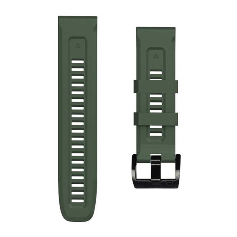 Fashion, accesorii si bijuterii - Barbati - Bijuterii barbati - Ceasuri barbati - Curea din silicon compatibila cu Garmin Fenix 5/6/6 PRO/7, Verde Army, MON-BBL7498 - Infinity.ro