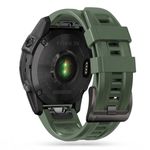 Fashion, accesorii si bijuterii - Barbati - Bijuterii barbati - Ceasuri barbati - Curea din silicon compatibila cu Garmin Fenix 5/6/6 PRO/7, Verde Army, MON-BBL7498 - Infinity.ro