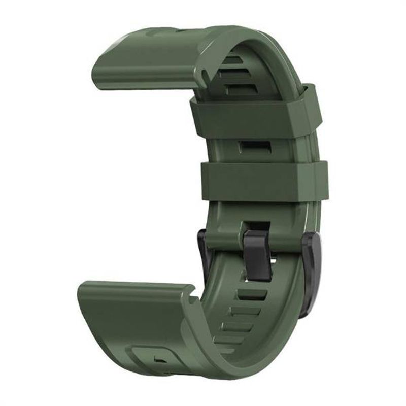 Fashion, accesorii si bijuterii - Barbati - Bijuterii barbati - Ceasuri barbati - Curea din silicon compatibila cu Garmin Fenix 5/6/6 PRO/7, Verde Army, MON-BBL7498 - Infinity.ro