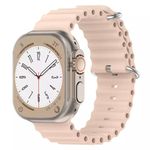 Fashion, accesorii si bijuterii - Barbati - Bijuterii barbati - Ceasuri barbati - Curea din silicon pentru Apple Watch 1-8-SE-Ultra, 42-49 mm, Breathe In, Roz, KOF-BBL6962 - Infinity.ro