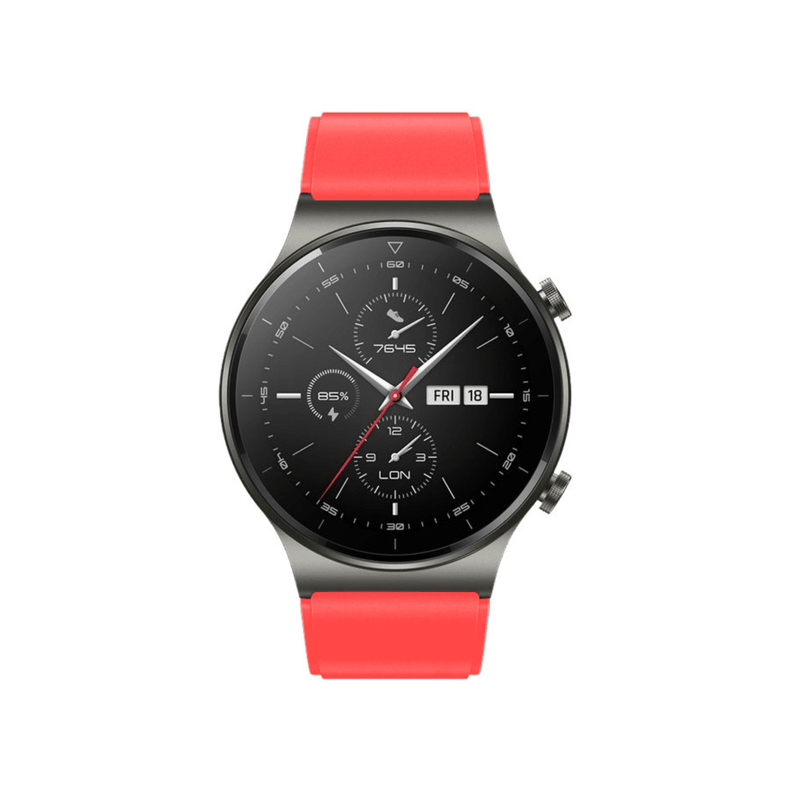 Fashion, accesorii si bijuterii - Barbati - Bijuterii barbati - Ceasuri barbati - Curea din silicon pentru Huawei Watch GT/GT2/GT2 PRO, 46 mm, Rosu, HUR-BBL4873 - Infinity.ro