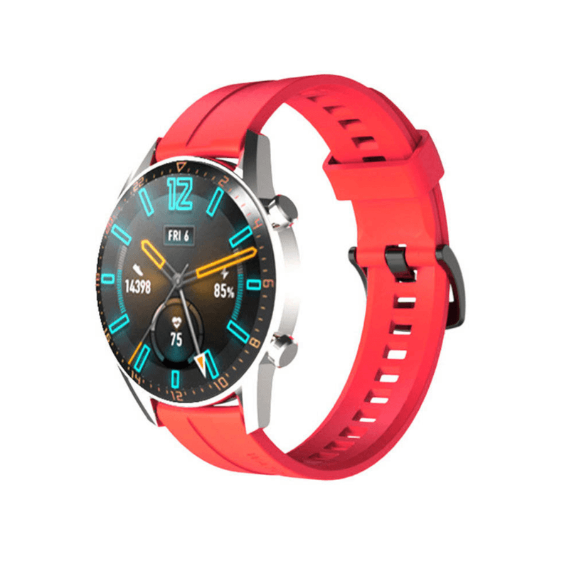 Fashion, accesorii si bijuterii - Barbati - Bijuterii barbati - Ceasuri barbati - Curea din silicon pentru Huawei Watch GT/GT2/GT2 PRO, 46 mm, Line UP, Rosu, MON-BBL5618 - Infinity.ro