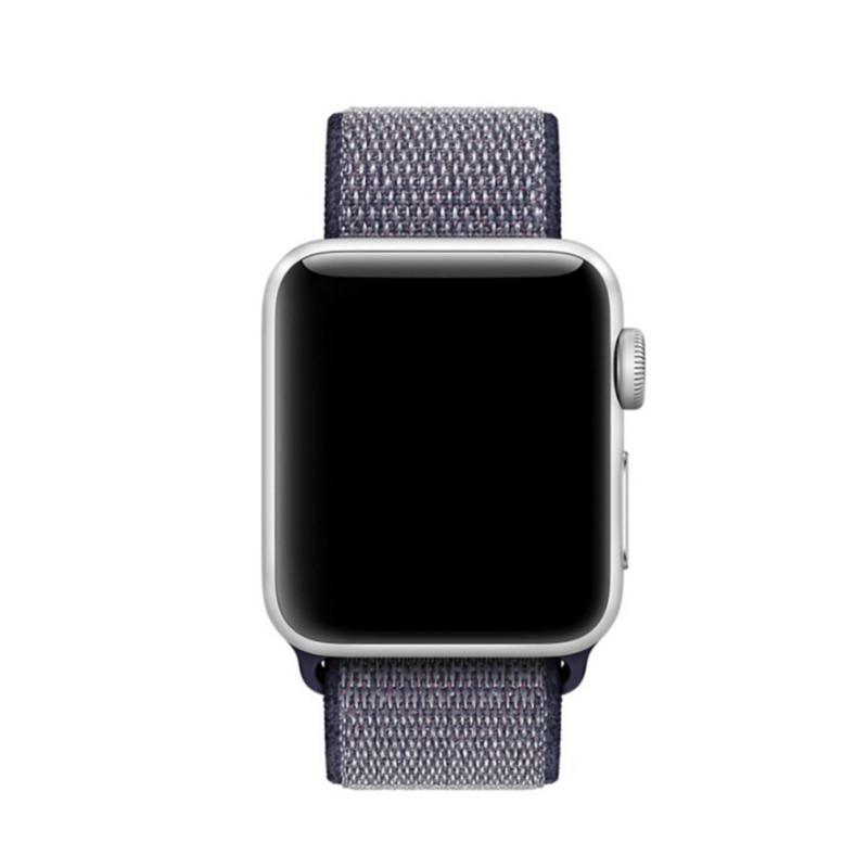 Fashion, accesorii si bijuterii - Barbati - Bijuterii barbati - Ceasuri barbati - Curea pentru Apple Watch, 38-40mm, Bibilel Textil, Mov inchis, SUN-BBL4172 - Infinity.ro