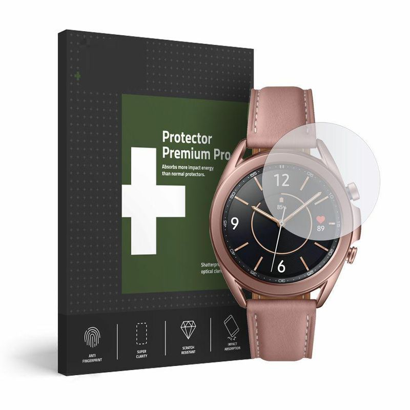 Fashion, accesorii si bijuterii - Barbati - Bijuterii barbati - Ceasuri barbati - Folie de protectie pentru Samsung Galaxy Watch 3, 41 mm, sticla securizata, Transparent, ATX-BBL3086 - Infinity.ro