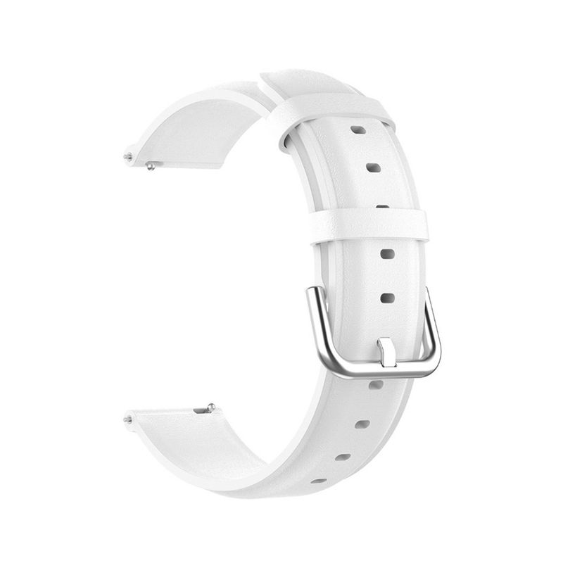 Fashion, accesorii si bijuterii - Barbati - Bijuterii barbati - Ceasuri barbati - Curea piele ecologica Samsung Galaxy Watch 46 mm, 3, Gear S3, Huawei GT, GT 2, GT 2e, GT 2 Pro, GT 3 46 mm, Alb - Infinity.ro