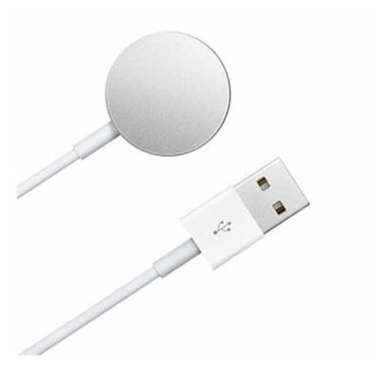 Fashion, accesorii si bijuterii - Barbati - Bijuterii barbati - Ceasuri barbati - Incarcator wireless original Apple pentru Apple Watch, compatibil cu dimensiunile 38-44 mm, magnetic, cablu 1 m, Alb - Infinity.ro