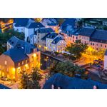 Casa si Gradina - Decoratiuni - Decoratiuni perete - Fototapet, City 68 Luxembourg noaptea, 400 x 250 cm - Infinity.ro