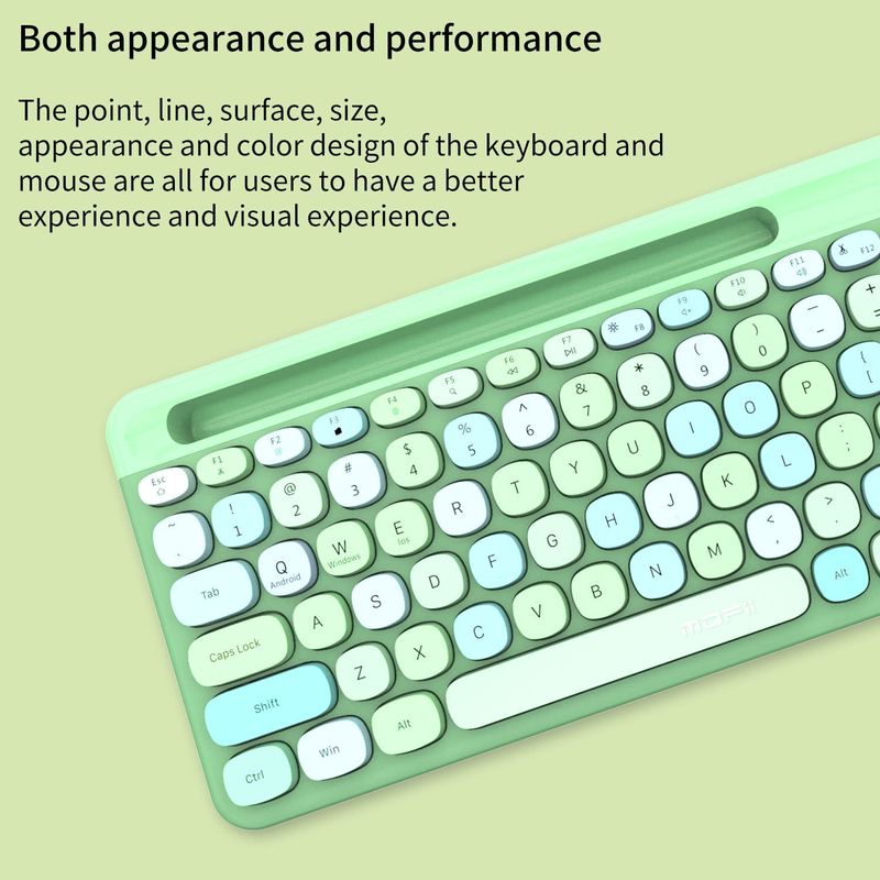 PC, gaming si accesorii - Periferice PC - Tastaturi - Kit tastatura multimedia si mouse wireless, 2.4 GHz, 1600 DPI, 3 butoane si scroll, 888, Verde, WRB-BBL6817 - Infinity.ro