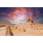 Casa si Gradina - Decoratiuni - Tapet - Fototapet, Natura 163 Apus de soare peste Sphinx, 300 x 250 cm - Infinity.ro