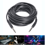 TV, Audio-Video si Foto - Accesorii TV si audio - Cabluri si adaptoare audio - Cablu audio Jack 6.3 mm tata la Jack 6.3 mm tata, 5 m, Negru, AXT-BBL3960 - Infinity.ro