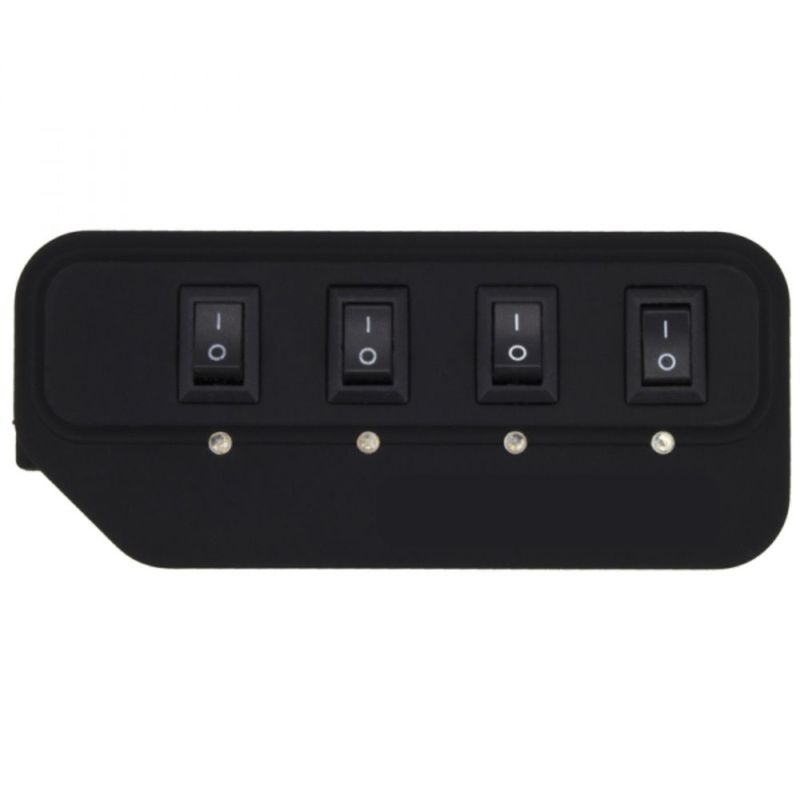 PC, gaming si accesorii - Retelistica - Hub-uri - Hub USB 4 porturi cu comutatoare si alimentare, indicator LED, PC sau laptop, conectare periferice, Negru - Infinity.ro