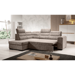 Casa si Gradina - Mobilier - Canapele si coltare - Canapele - Canapea extensibila, gri-maro Taupe, stanga, KLOUDY ROH - Infinity.ro