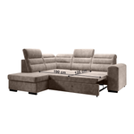 Casa si Gradina - Mobilier - Canapele si coltare - Canapele - Canapea extensibila, gri-maro Taupe, stanga, KLOUDY ROH - Infinity.ro