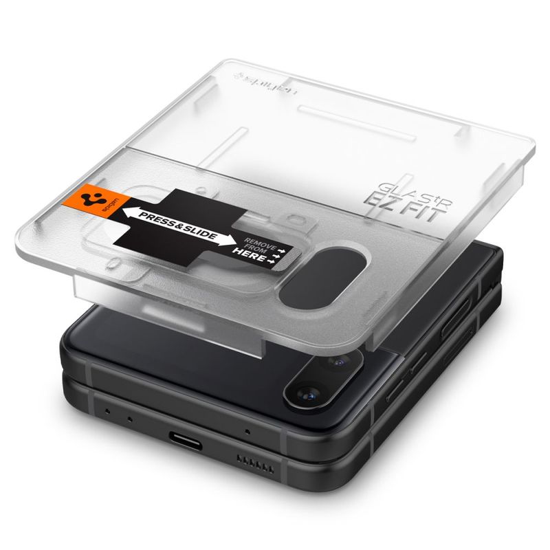 Laptop, Telefoane si Tablete - Telefoane mobile si accesorii - Accesorii Telefoane - Folii protectie telefoane - Folie pentru camera pentru Samsung Galaxy Z Flip 4, sticla securizata 9H, Negru, KOF-BBL6373 - Infinity.ro