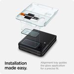 Laptop, Telefoane si Tablete - Telefoane mobile si accesorii - Accesorii Telefoane - Folii protectie telefoane - Folie pentru camera pentru Samsung Galaxy Z Flip 4, sticla securizata 9H, Negru, KOF-BBL6373 - Infinity.ro