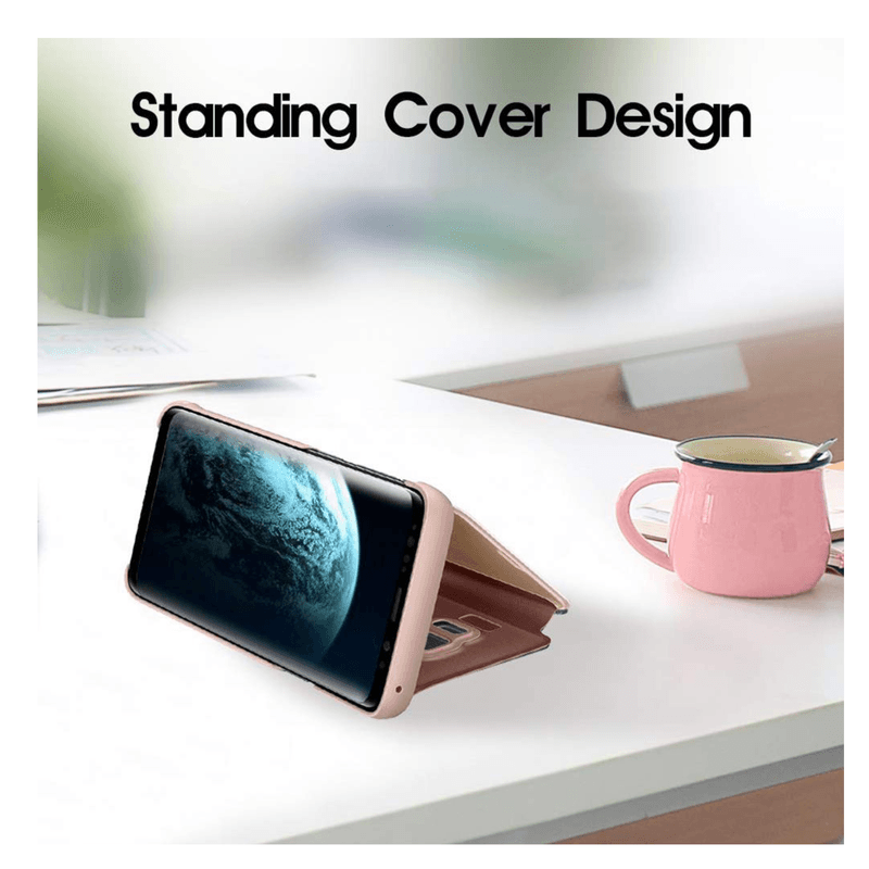 Laptop, Telefoane si Tablete - Telefoane mobile si accesorii - Accesorii Telefoane - Huse telefoane - Husa Clear View, Samsung Galaxy S9 Plus, flip cover, Rose, CRB-BBL6573 - Infinity.ro