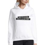 Fashion, accesorii si bijuterii - Femei - Imbracaminte femei - Hanorace femei - Hanorac Femei, ”Daca te-as avea”, S, alb - Infinity.ro