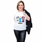 Fashion, accesorii si bijuterii - Femei - Imbracaminte femei - Tricouri si topuri femei - Tricou alb, Femei, Mama fericita de 1 anisor, L - Infinity.ro