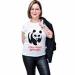 Fashion, accesorii si bijuterii - Femei - Imbracaminte femei - Tricouri si topuri femei - Tricou alb, Femei, Still alive bitches, S - Infinity.ro