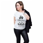 Fashion, accesorii si bijuterii - Femei - Imbracaminte femei - Tricouri si topuri femei - Tricou alb, Femei, Mandra sa fiu nasa, XL - Infinity.ro