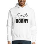 Fashion, accesorii si bijuterii - Barbati - Imbracaminte - Hanorace barbati - Hanorac Barbati, ”Smile”, XL, alb - Infinity.ro