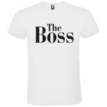 Fashion, accesorii si bijuterii - Barbati - Imbracaminte - Tricouri si bluze barbati - Tricou alb, Barbati, The boss, M - Infinity.ro