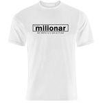 Fashion, accesorii si bijuterii - Barbati - Imbracaminte - Tricouri si bluze barbati - Tricou alb, Barbati, Milionar, L - Infinity.ro