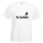 Fashion, accesorii si bijuterii - Barbati - Imbracaminte - Tricouri si bluze barbati - Tricou alb, Barbati, The Coinfather tata, alb, M - Infinity.ro